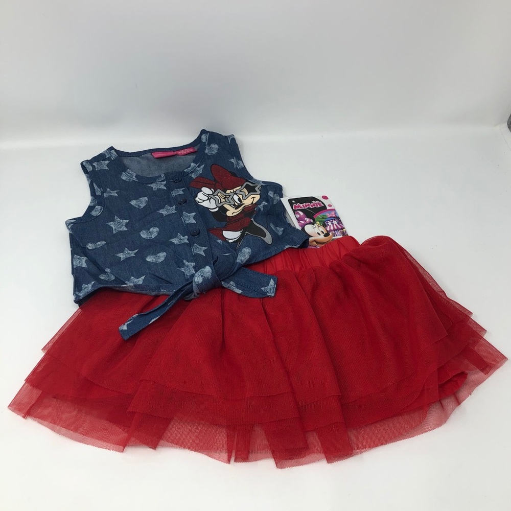 Disney Junior Minnie Mouse 2 Piece Outfit 12-18M